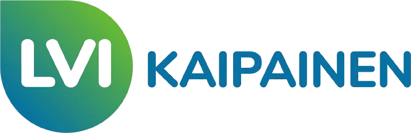 LVI Kaipainen -logo, jossa vihreä-sininen pisara ja sininen teksti mustalla taustalla.